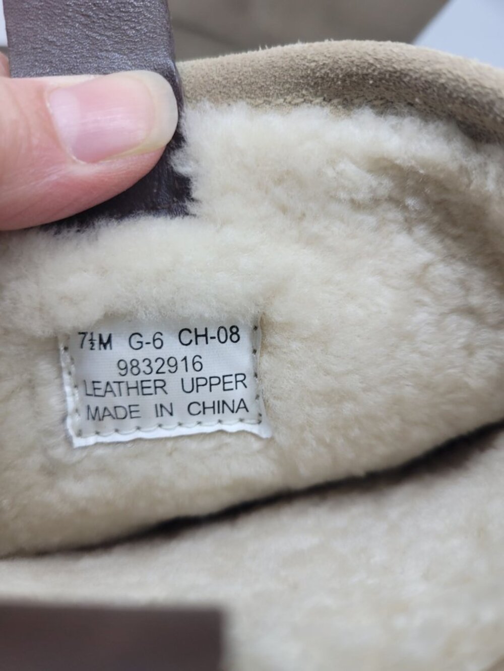 Sperry Womens Leather Upper Boots 7.5M Beige  Brown Snow Rain Fleece comfort - Picture 3 of 8